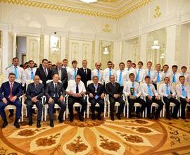 В Казанском Кремле чествовали команду по хоккею на траве «Динамо-Казань»
