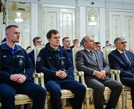 Чествование мужской команды «Динамо-Ак Барс» – чемпиона России по хоккею на траве сезона 2024 года